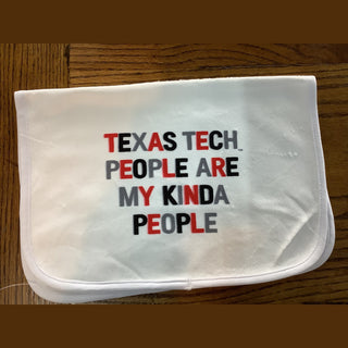 Texas Tech People Burp Cloth