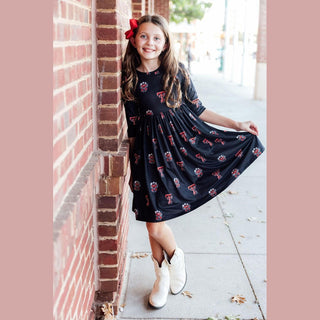 Mila & Rose Kid's Dresses Texas Tech Pocket Twirl Dress