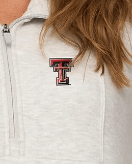Texas Tech Super Soft Plush 1/2 Zip Top