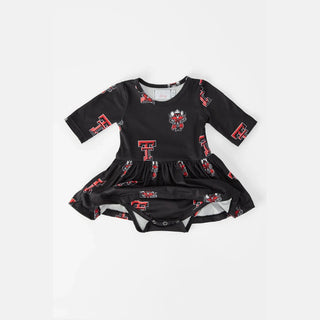 Mila & Rose Children's dresses Texas Tech Twirl Bodysuit