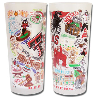 Catstudio Drinkware Texas Tech University Glass