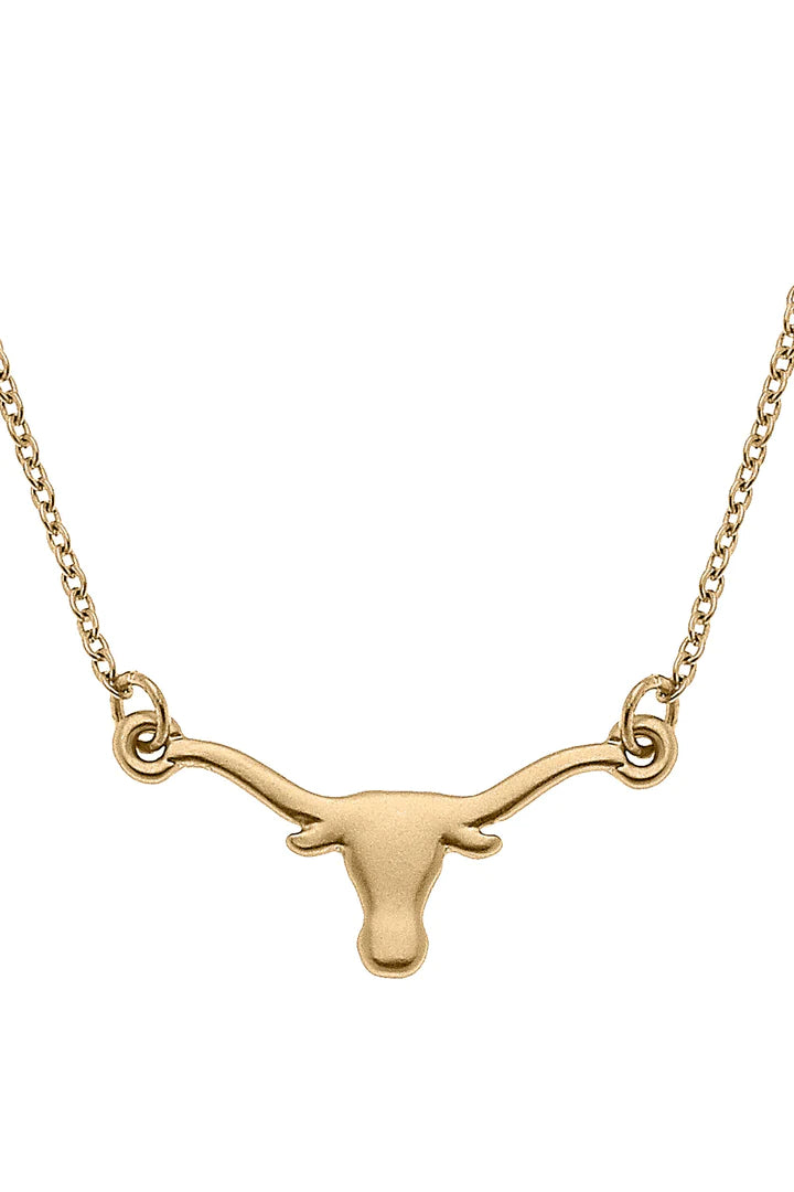 Texas Longhorns 24K Necklace