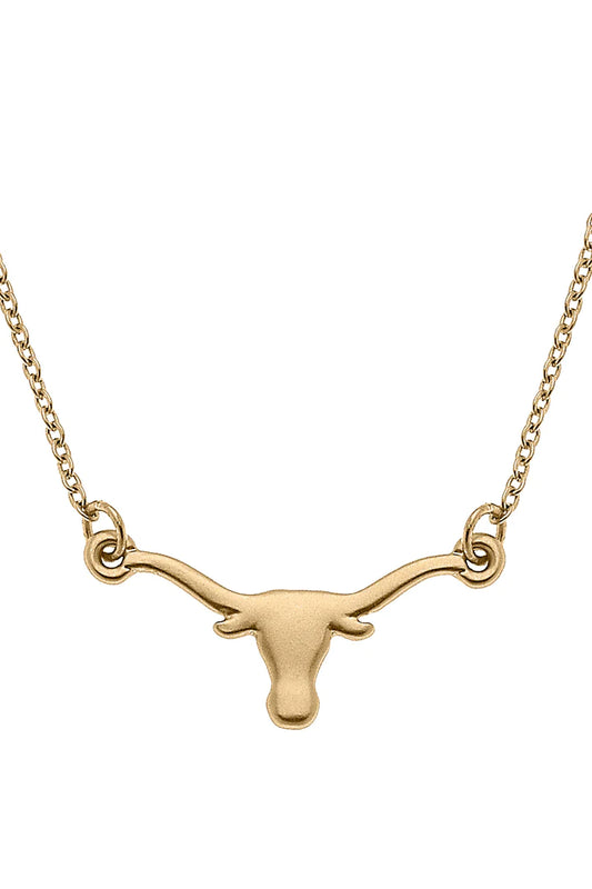 Texas Longhorns 24K Necklace