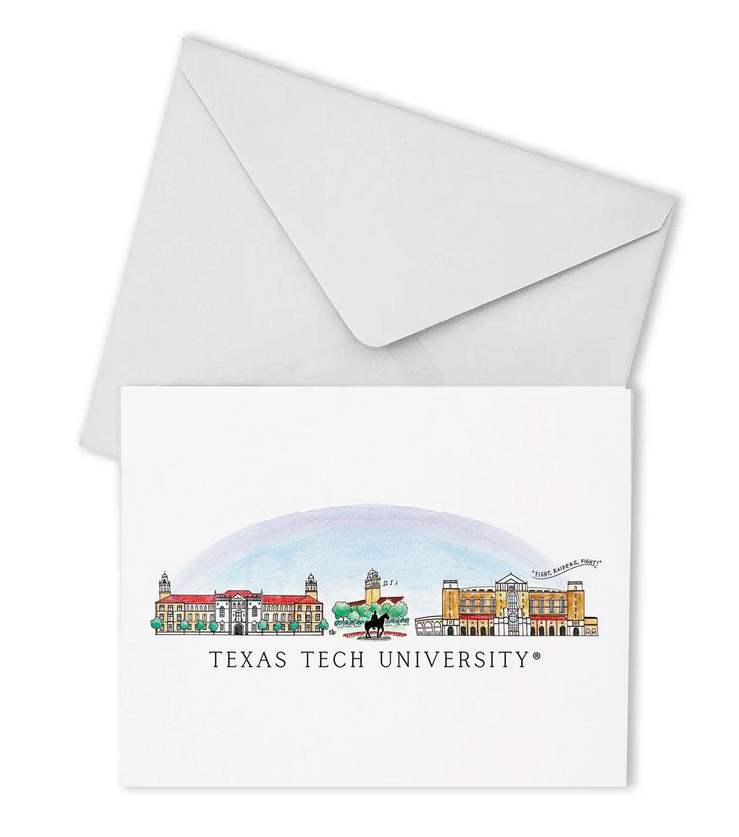 Texas Tech Skyline Boxed Note Cards