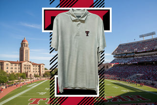 Texas Tech Striped Performance Polo