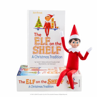 Elf on the Shelf poseable red elf doll with storybook set
