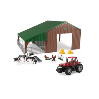 Tomy tractor and shed playset