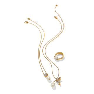 Trust Your Journey Petite Pearl Necklace