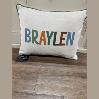 Tutti Frutti Boy Name Pillow