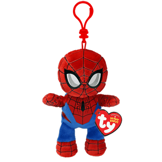 Ty Stuffed Animals Spiderman Floppy Ty Beanie Baby Clip