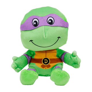 Ty Beanie Baby Donatello TMNT green plush toy with purple mask