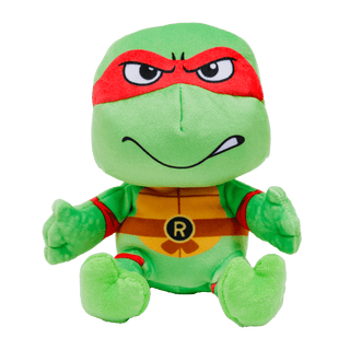 Ty Beanie Baby small Raphael TMNT green plush toy with red mask
