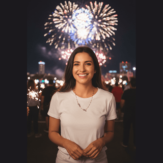 Night fireworks celebration