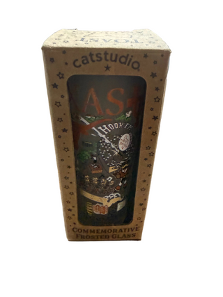 Catstudio University of Texas commemorative frosted shot glass in star-printed gift box