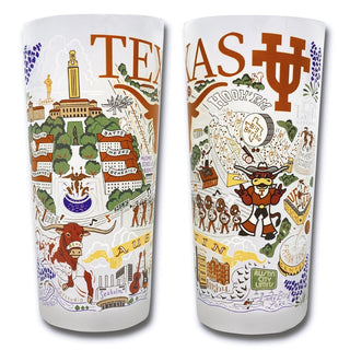 Catstudio Drinkware University of Texas Collegiate Drinking Glass