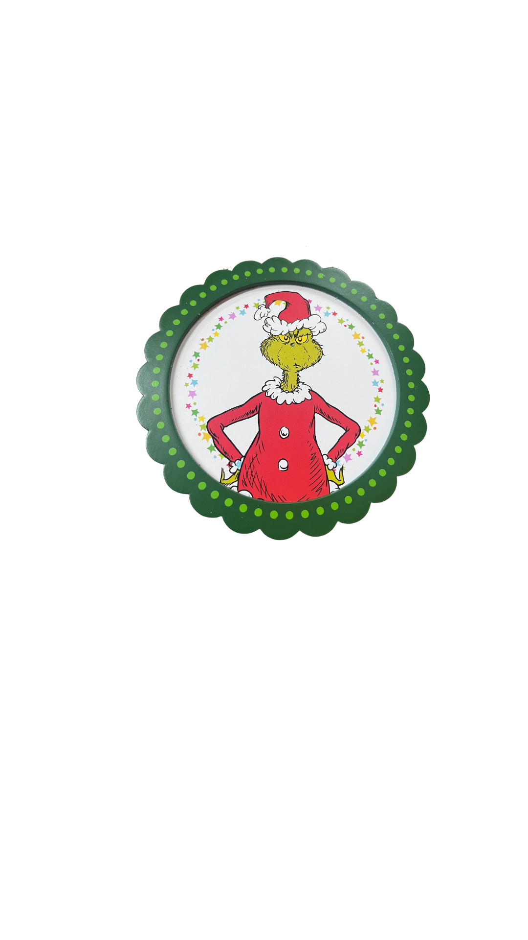 Grinch Circle Ornament