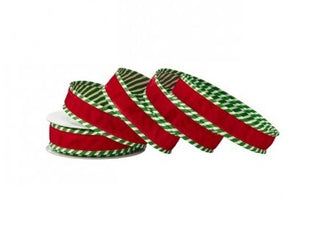 Velvet Peppermint Edge Ribbon