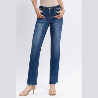 Vervet Women's Bottoms Vervet Mid Rise Straight Leg Jeans