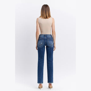 Vervet Women's Bottoms Vervet Mid Rise Straight Leg Jeans