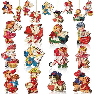 Amazon Home Decor Vintage Valentine Ornaments