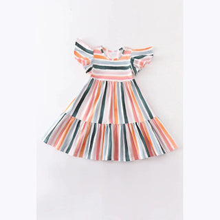striped girls dress