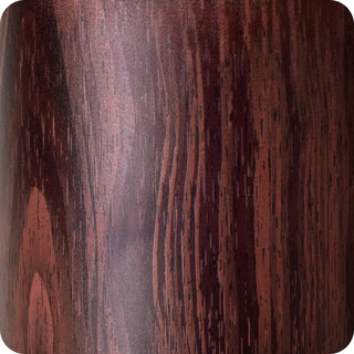Swig 24oz camper mug with dark brown wood grain pattern finish