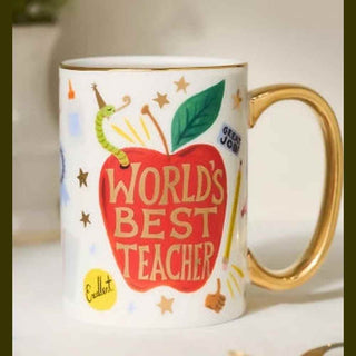 Mug with 'World's Best Teacher' design 