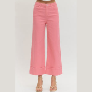 Entro Women's Pants Woven Ankle Pants