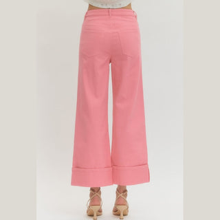 Entro Women's Pants Woven Ankle Pants