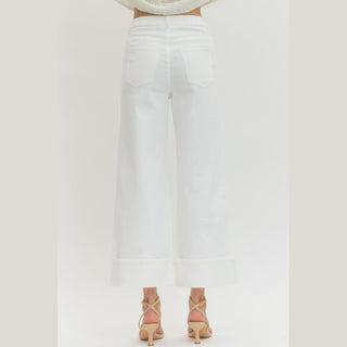 Entro Women's Pants Woven Ankle Pants