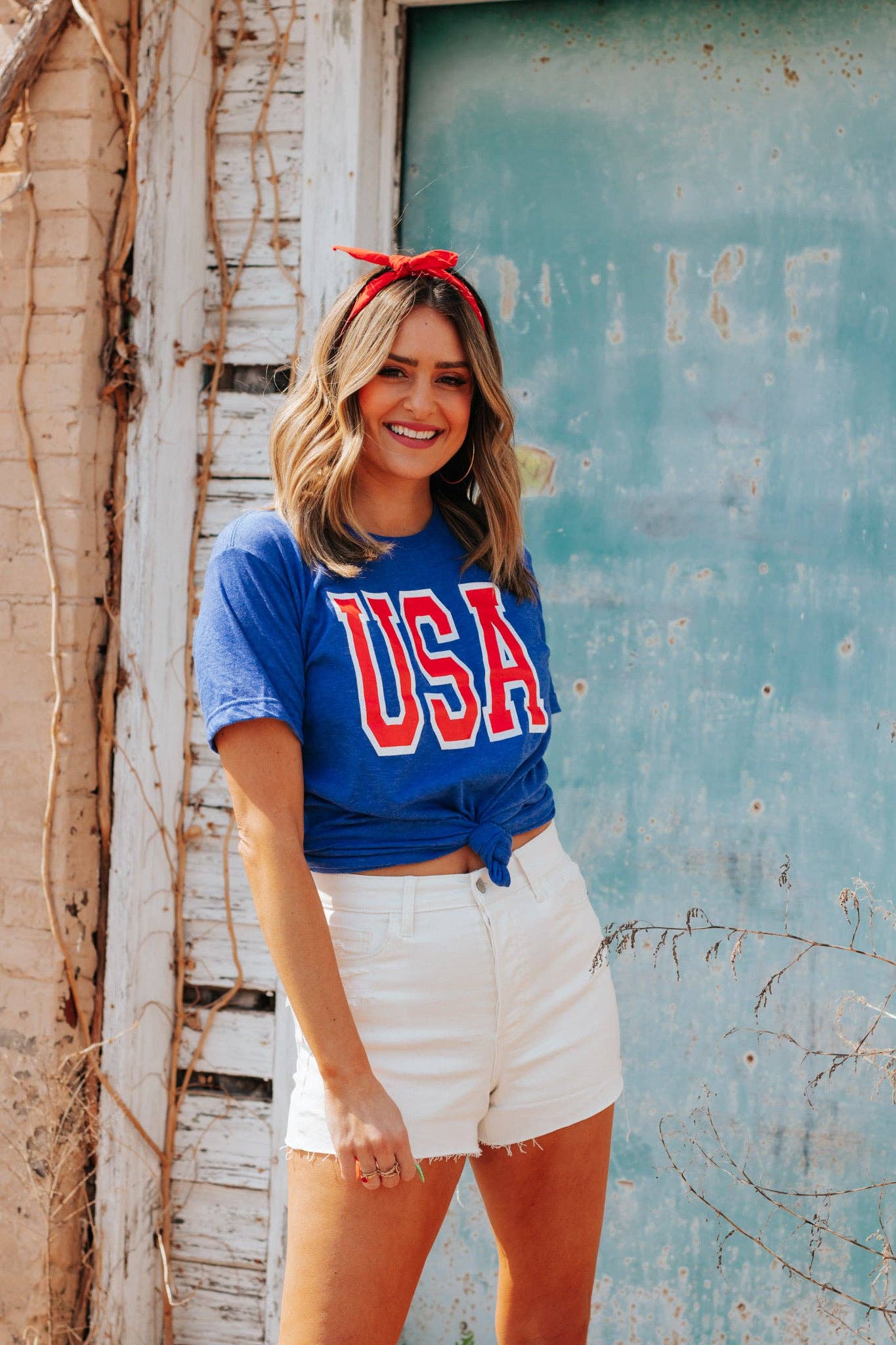 USA-Red/White Royal Tee