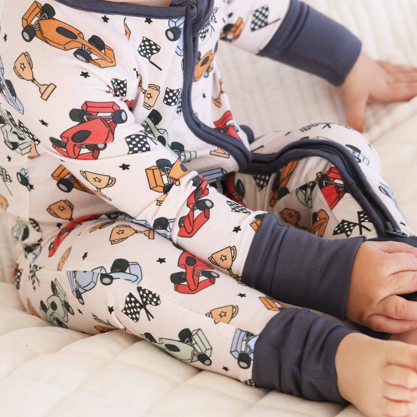 Pit Crew Convertible Zip Romper