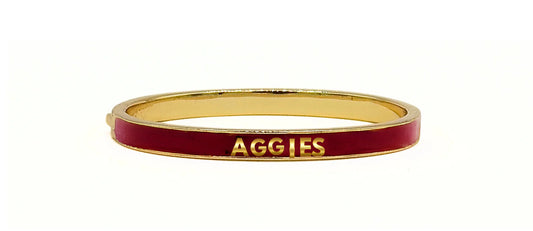 Collegiate Enamel Hinged Bangle