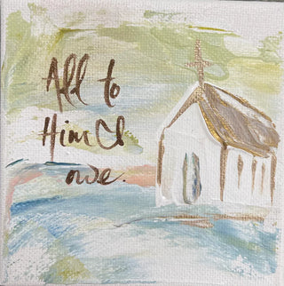 12" x 12" Rustic Framed Art