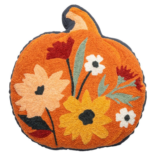 Pumpkin Floral Pillow