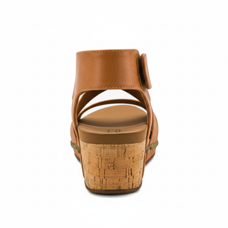 Back view showing heel and ankle strap