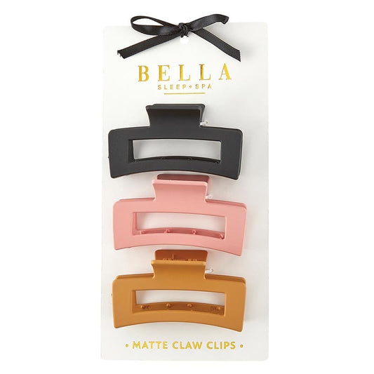 Bella Sleep+Spa Women's Hair Claw Clip Set