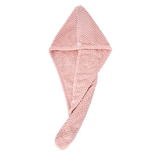 Bella Sleep+Spa Women's Hair Light Pink Microfiber Hair Towel