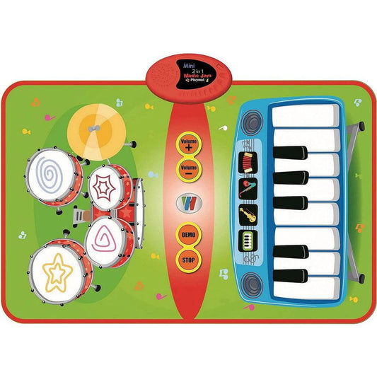 Piano and drum play mat