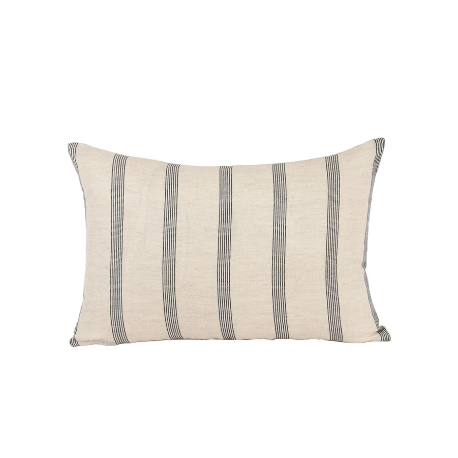 Black Stripe Rectangle PIllow