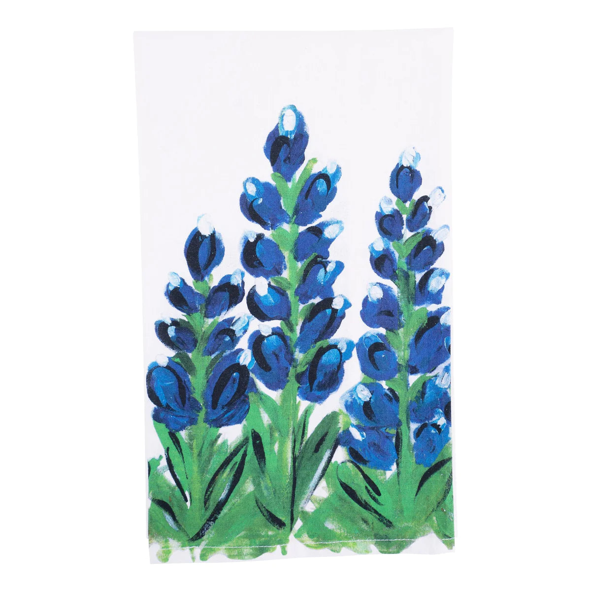 blue bonnet tea towel