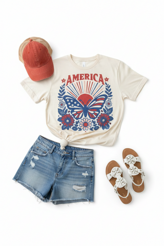 Butterfly America Tee