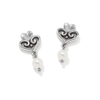 Brighton Women's Earrings Alcazar Amor Pearl Post Drop Earrings
