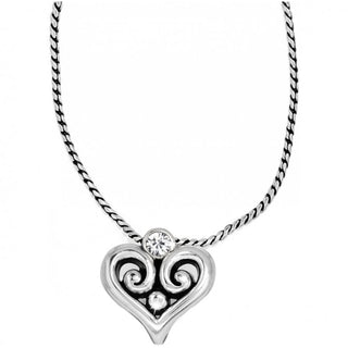 Brighton Women's Necklaces Alcazar Heart Badge Clip Necklace