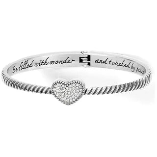Brighton Women's Bracelets Celestia Heart Hinged Bangle