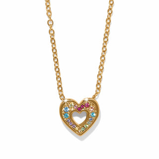 Brighton Women's Necklaces Enchanting Gem Heart Necklace