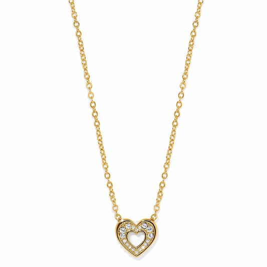 Brighton Women's Necklaces Enchanting Heart Gold Necklace
