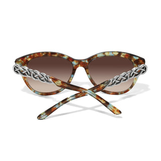 Brighton Plastic Eyewear Interlok Braid Blue Havana Sunglasses
