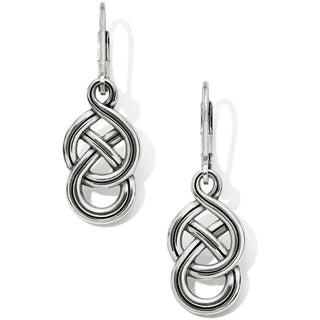 Brighton Women's Earrings Interlok Braid Petite Leverback Earrings