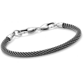 Brighton Beverly Glam silver mesh chain bracelet with lobster clasp closure